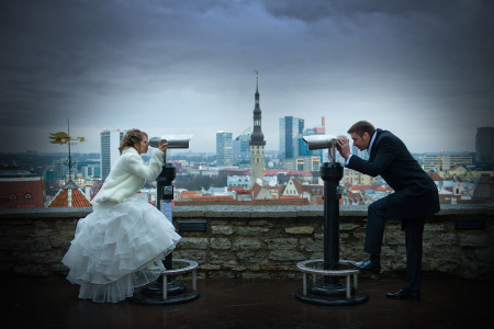 wedding in Tallinn Old Town
